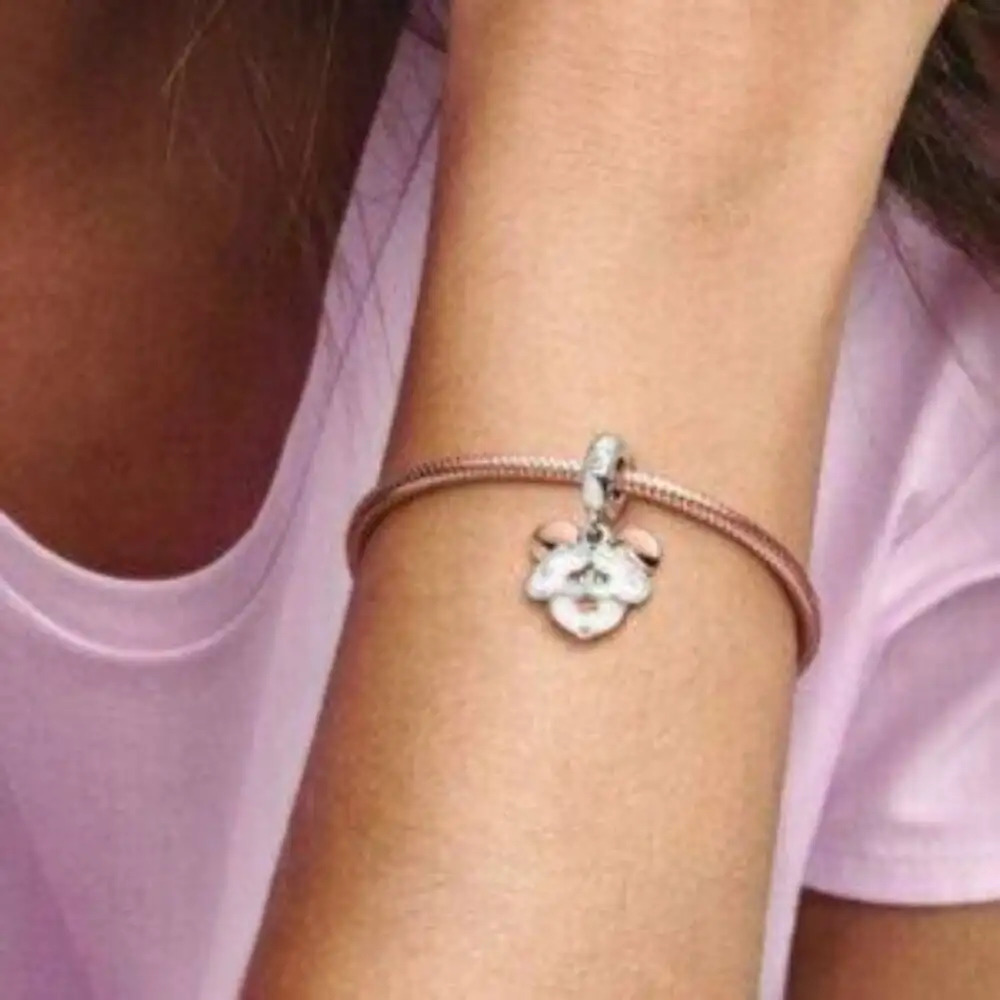 Pandora Mickey Mouse Double Dangle Charm - Picture 4 of 5